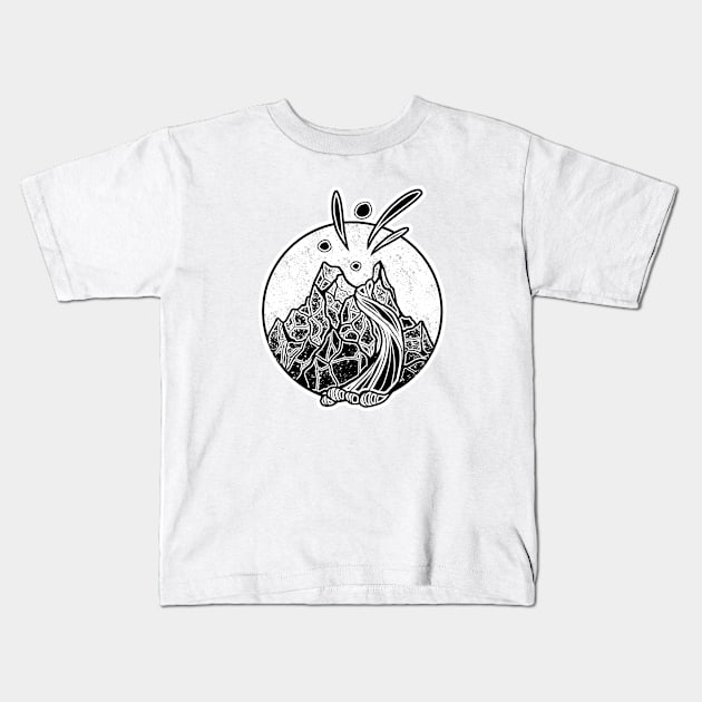 Erupting Volcano Kids T-Shirt by AquaDuelist